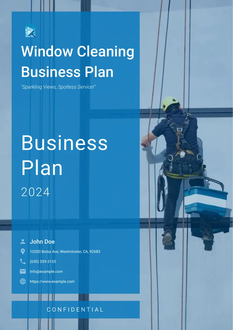 Window Cleaning Business Plan 2024