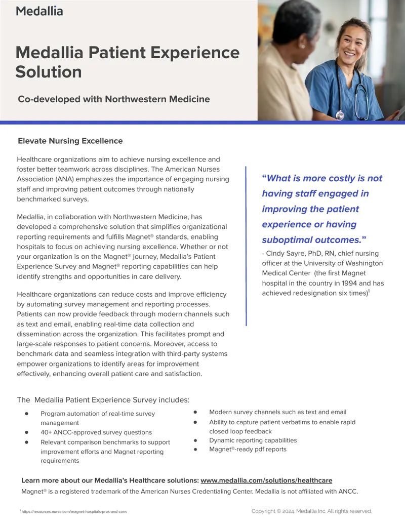 Medallia Patient Experience Solution Overview