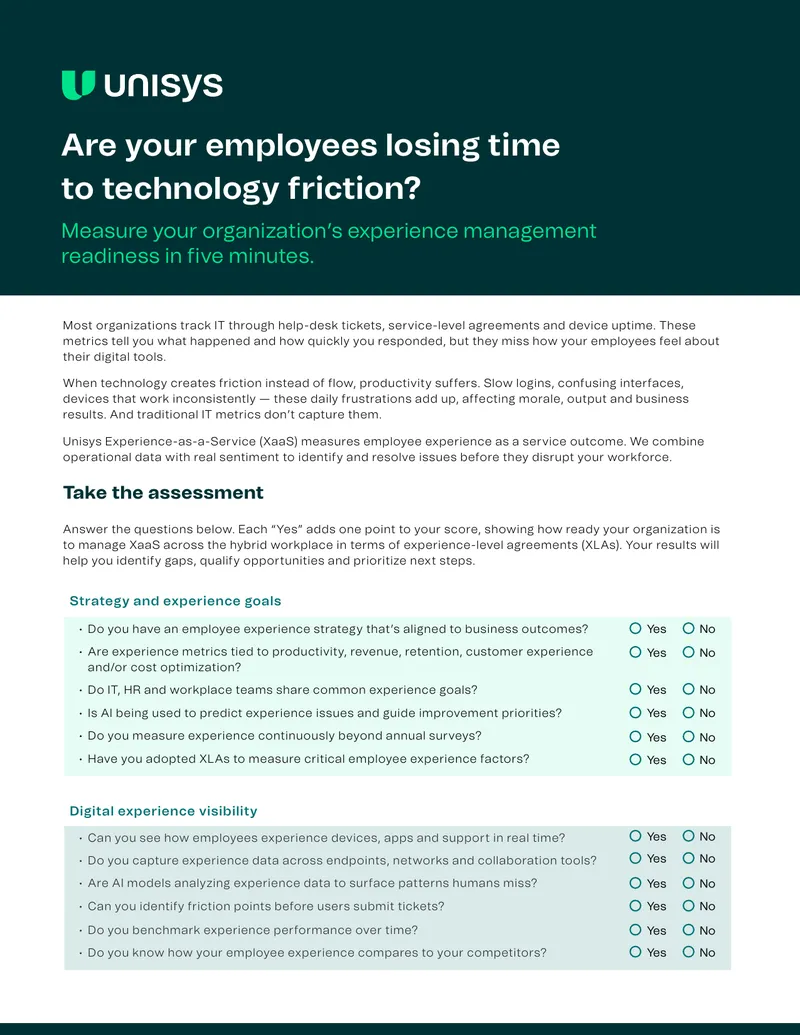 Employee Experience Management Readiness Assessment