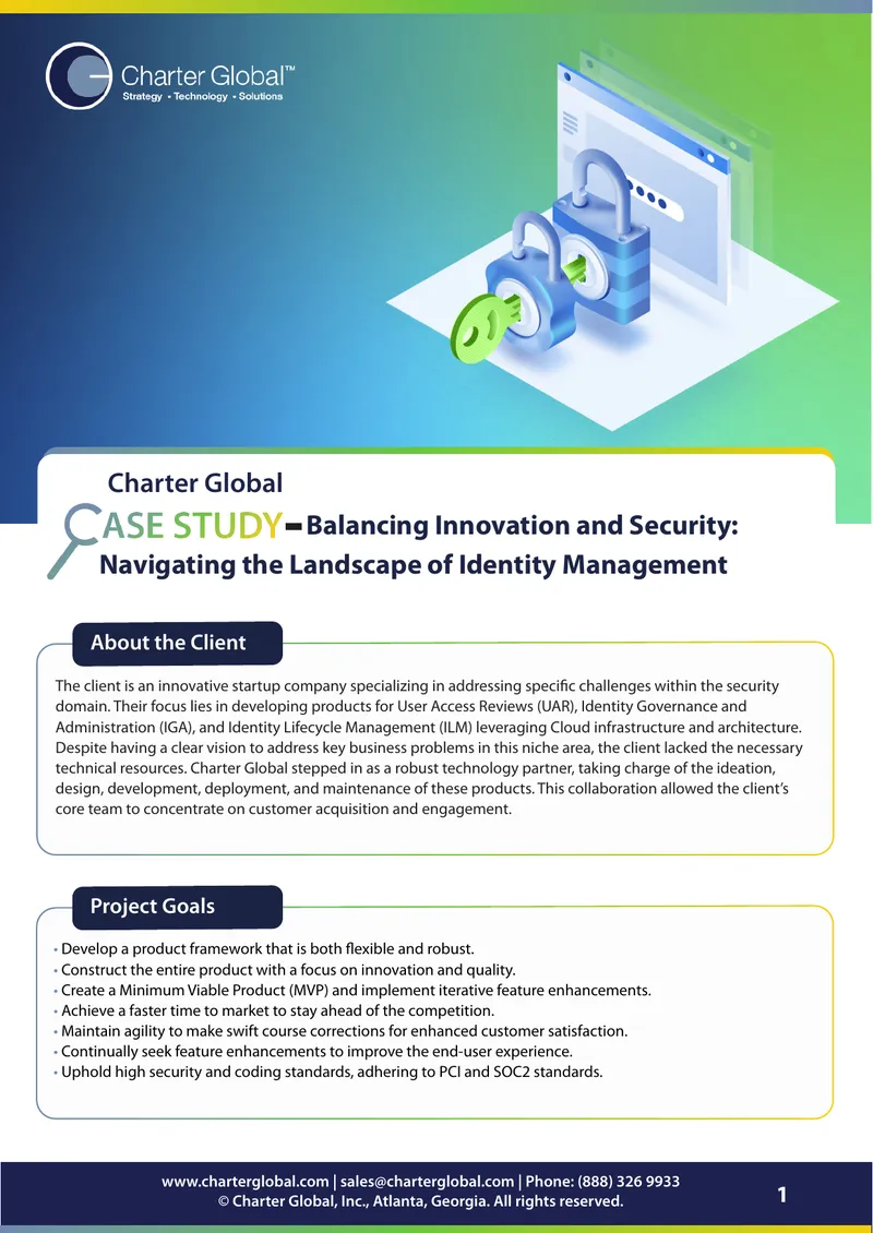 Identity Management Product Development Case Study