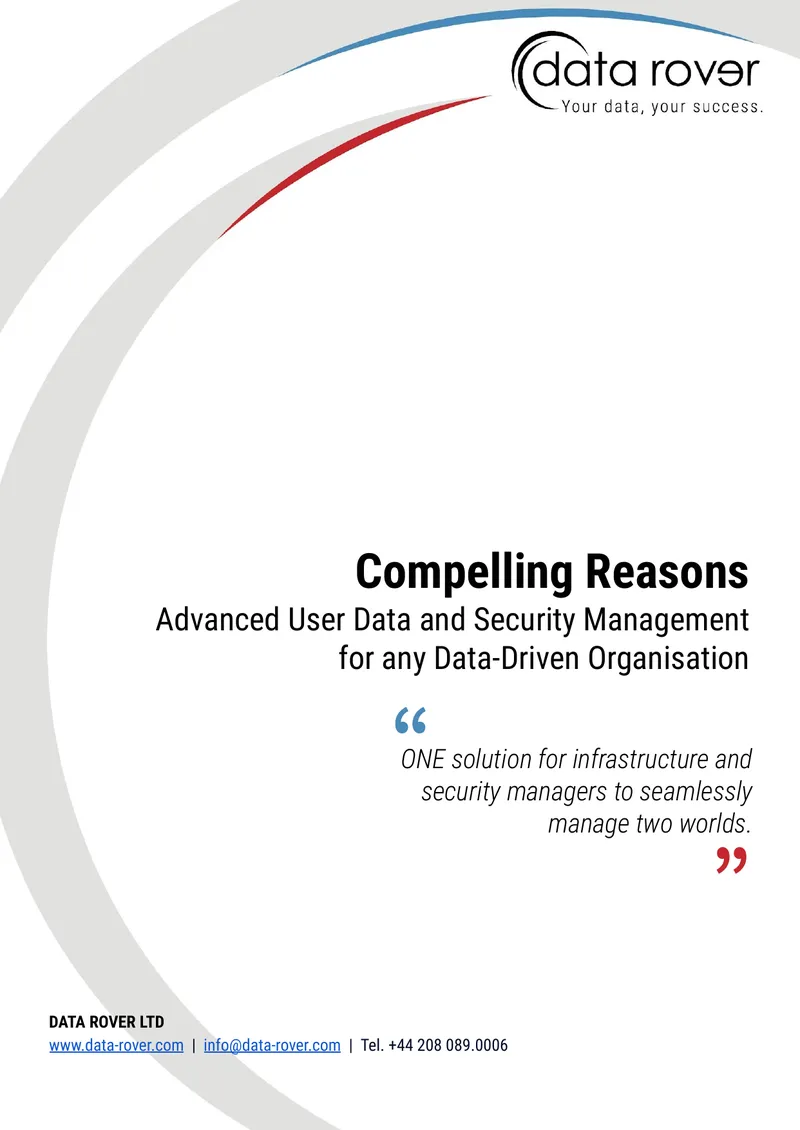 Advanced User Data and Security Management