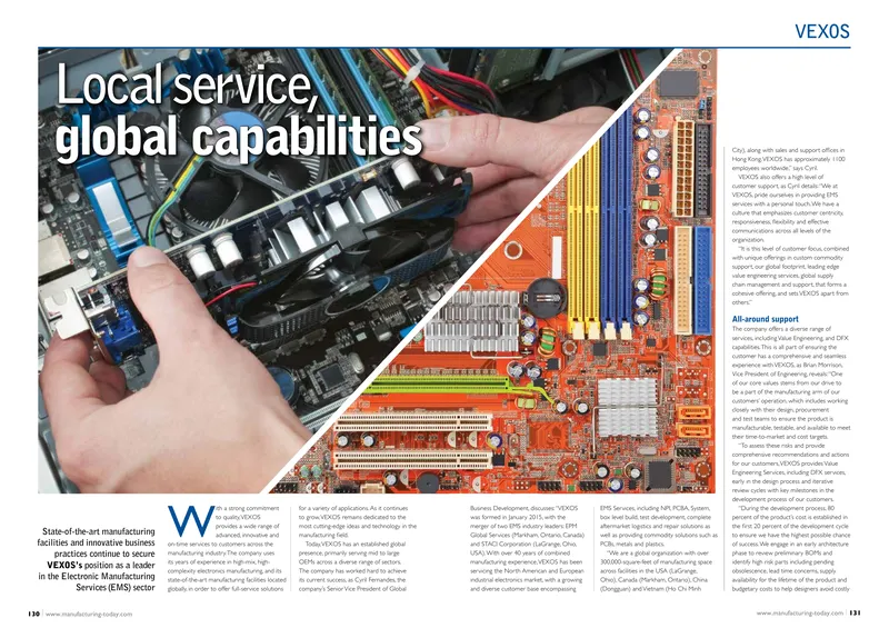 VEXOS Electronics Manufacturing Services Overview