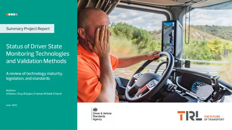 Status of Driver State Monitoring Technologies and Validation Methods