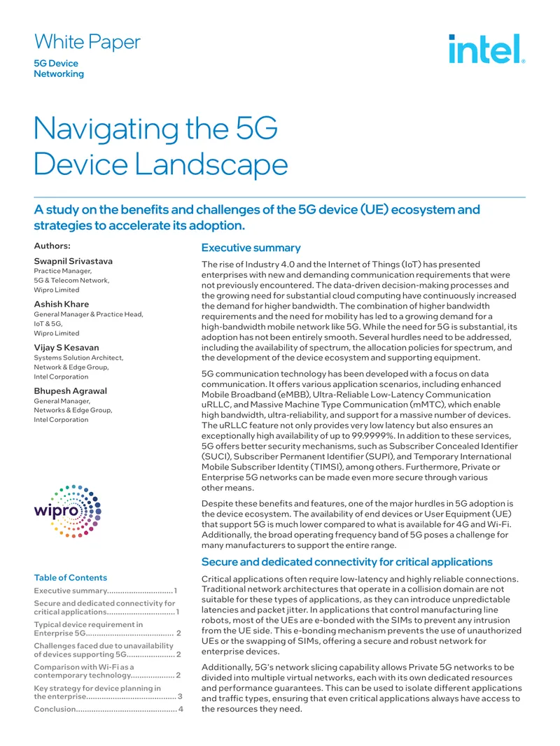 Navigating the 5G Device Landscape White Paper