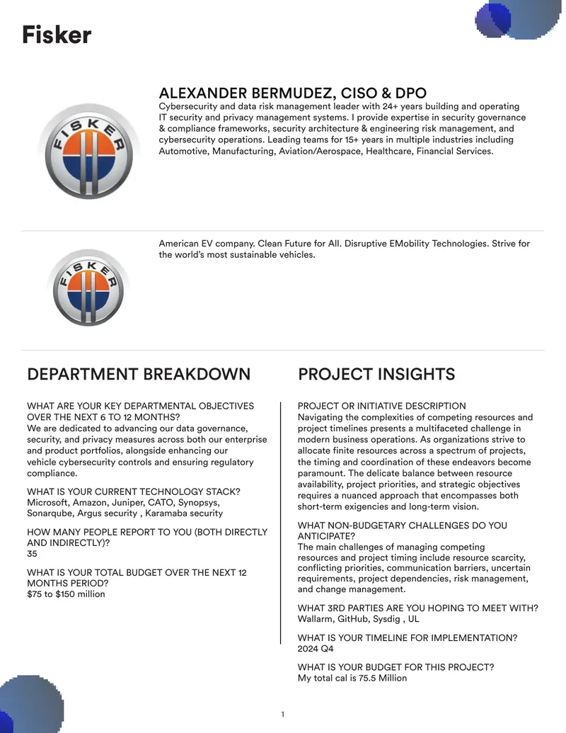 Cybersecurity and Data Risk Management Objectives