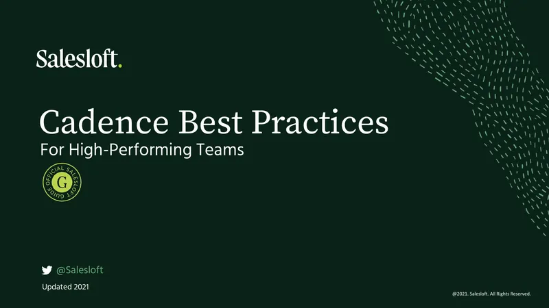 Cadence Best Practices for High-Performing Teams