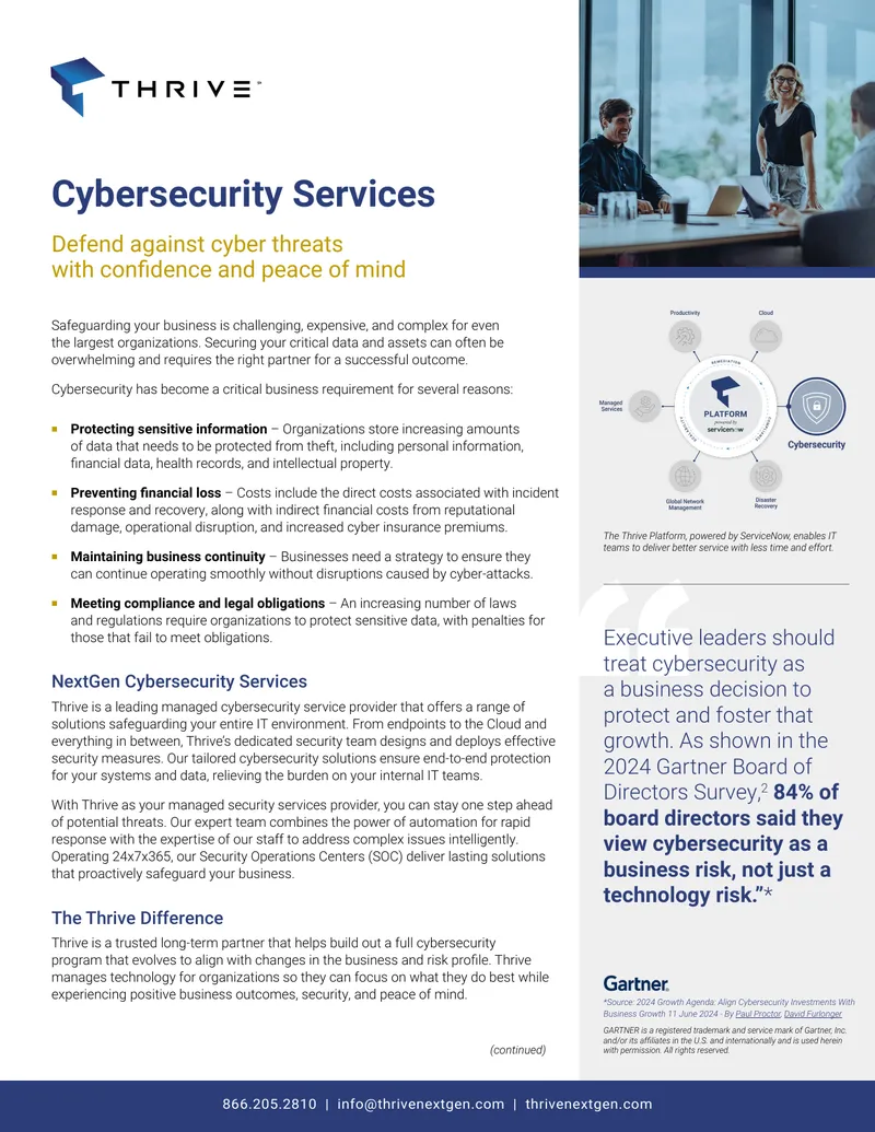 NextGen Cybersecurity Services Overview