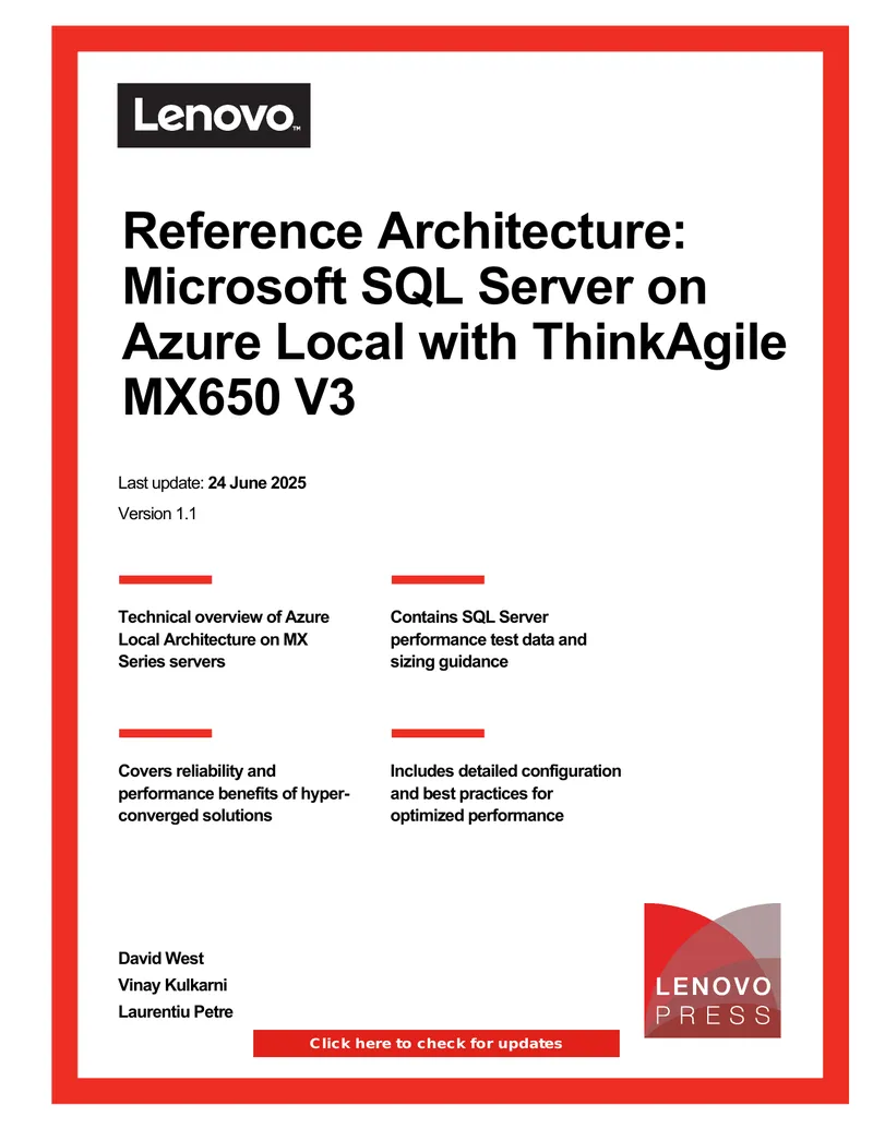 Reference Architecture for SQL Server on Azure Local