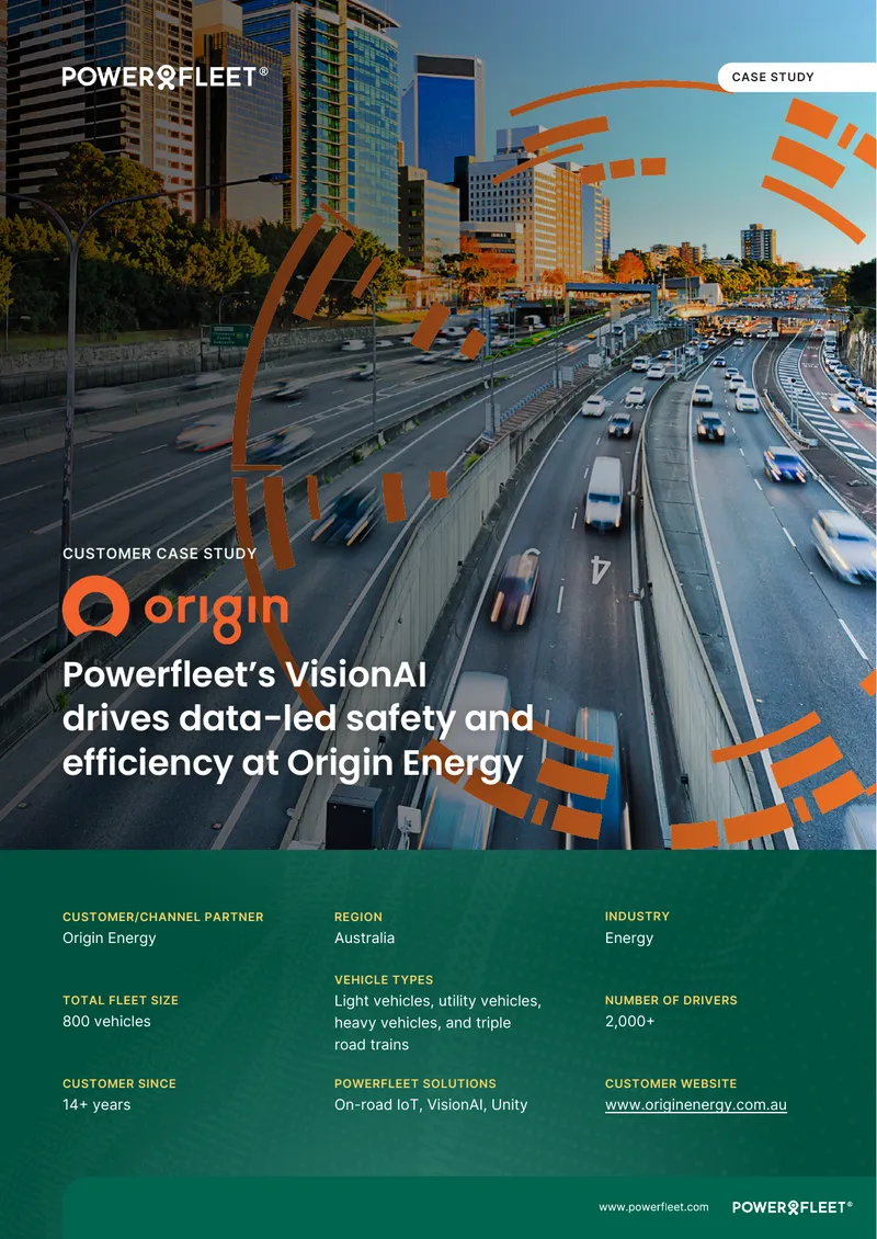 Powerfleet's VisionAI Implementation at Origin Energy