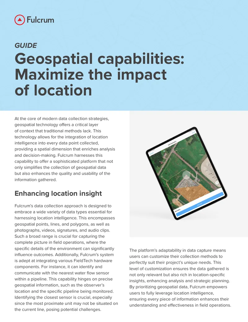 Geospatial Technology in Data Collection Strategies