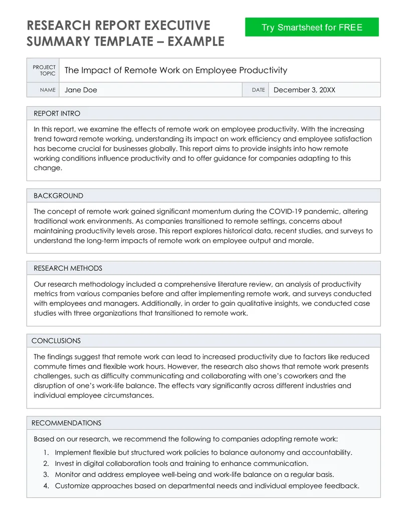 Impact of Remote Work on Employee Productivity