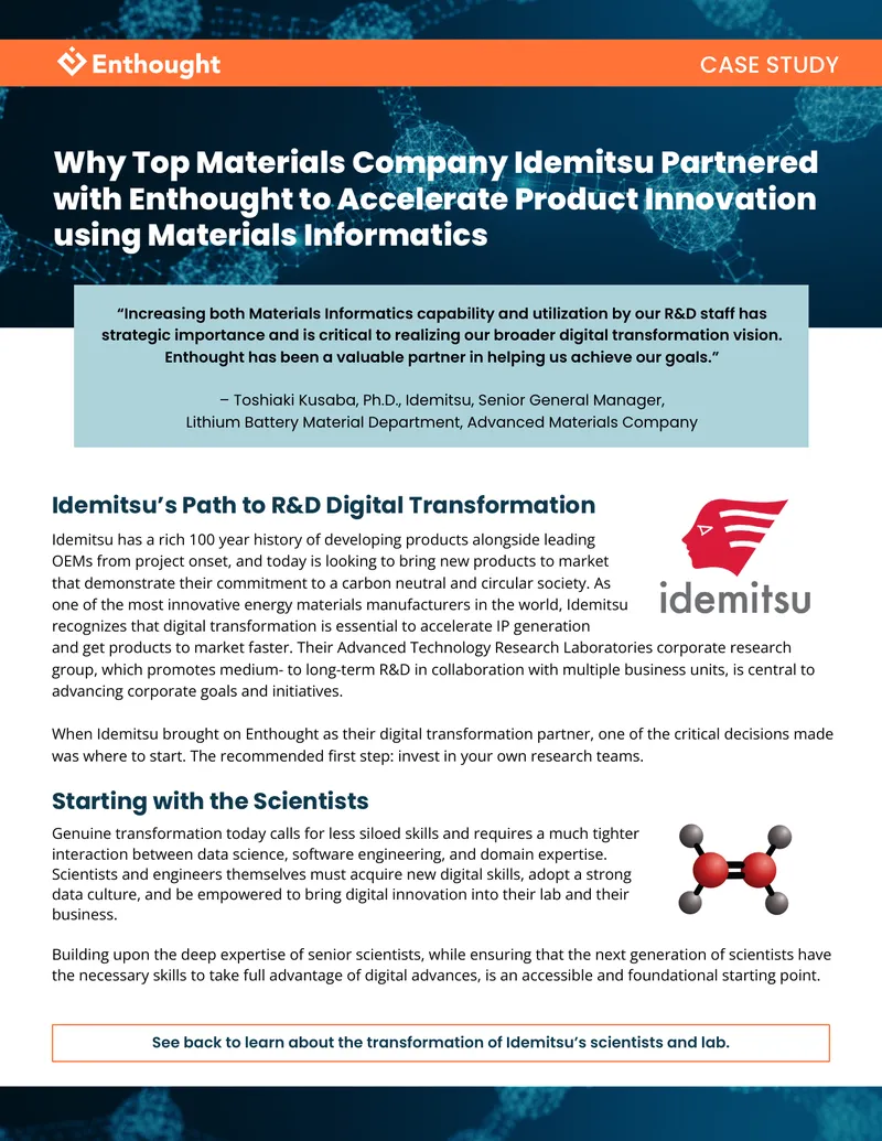 Idemitsu's Digital Transformation with Enthought