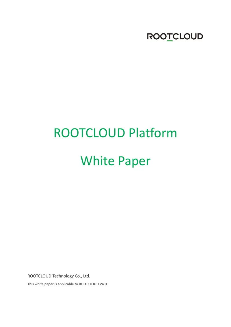 ROOTCLOUD Platform White Paper
