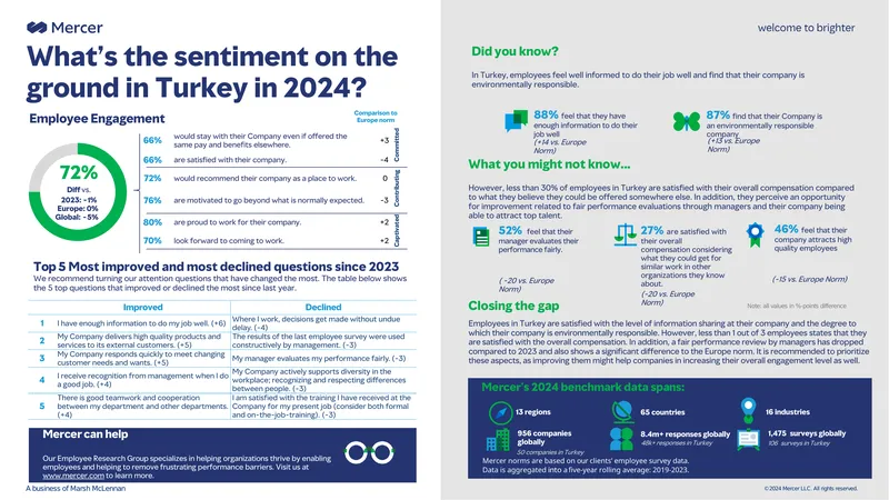 Employee Engagement and Satisfaction in Turkey 2024
