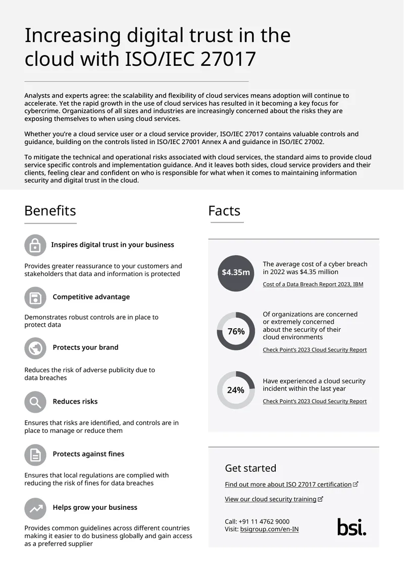 Increasing Digital Trust in the Cloud with ISO/IEC 27017