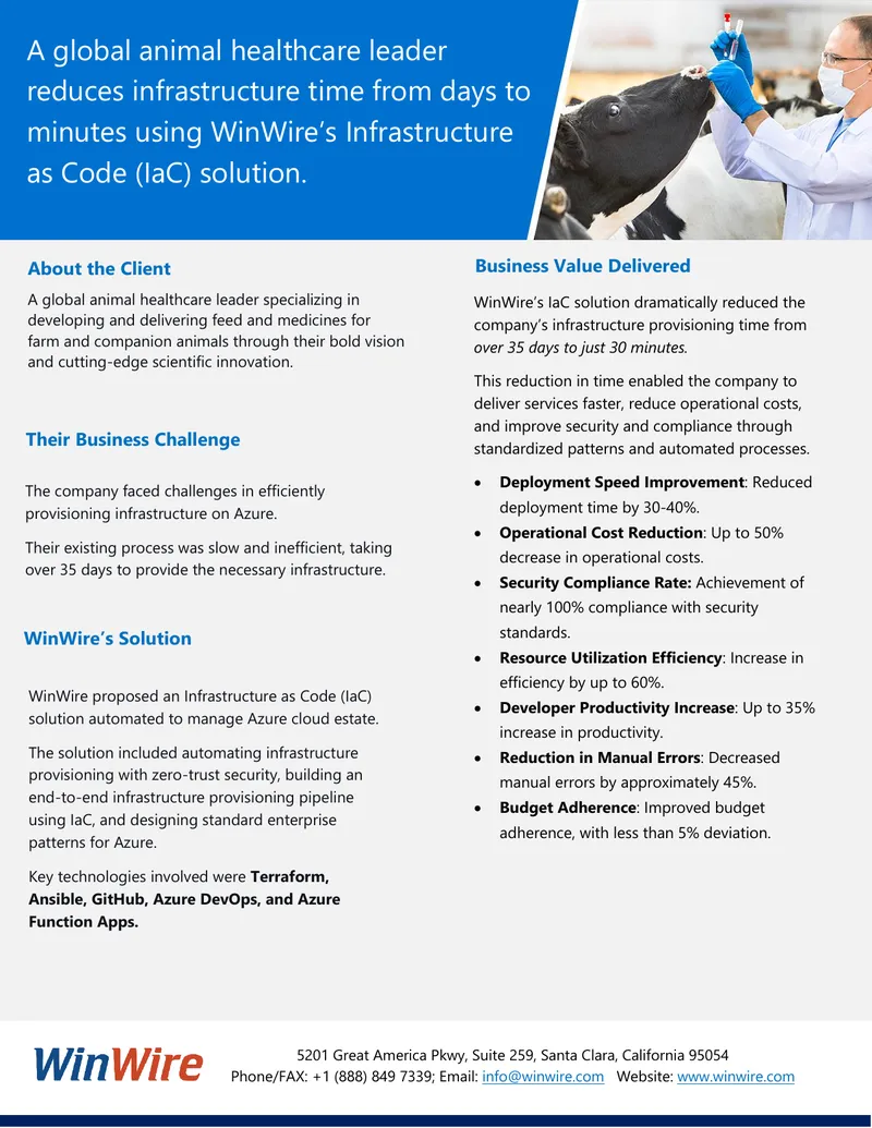 Infrastructure Provisioning Optimization for Animal Healthcare