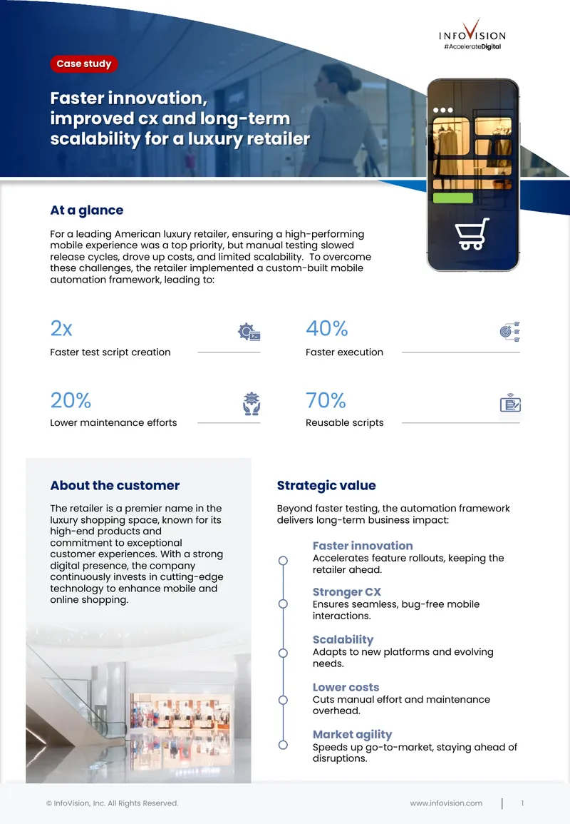 Mobile Automation Framework Implementation for Retailer