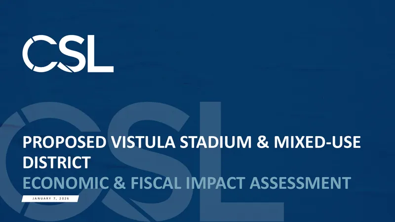 Economic and Fiscal Impact Assessment of Vistula Stadium