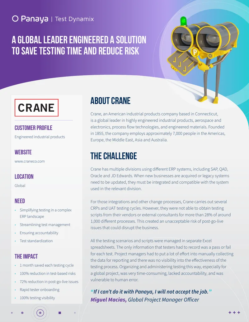 Crane Testing Process Improvement Case Study