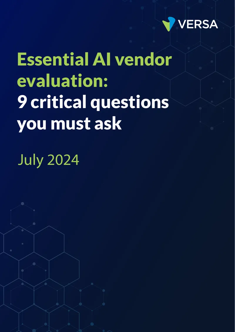 Essential AI Vendor Evaluation Questions