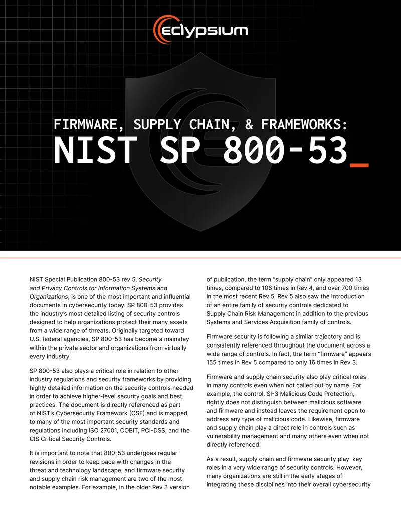 NIST SP 800-53 Security Controls Overview