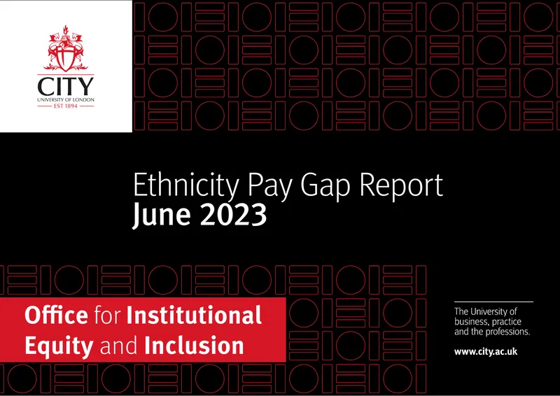 City University Ethnicity Pay Gap Report 2023