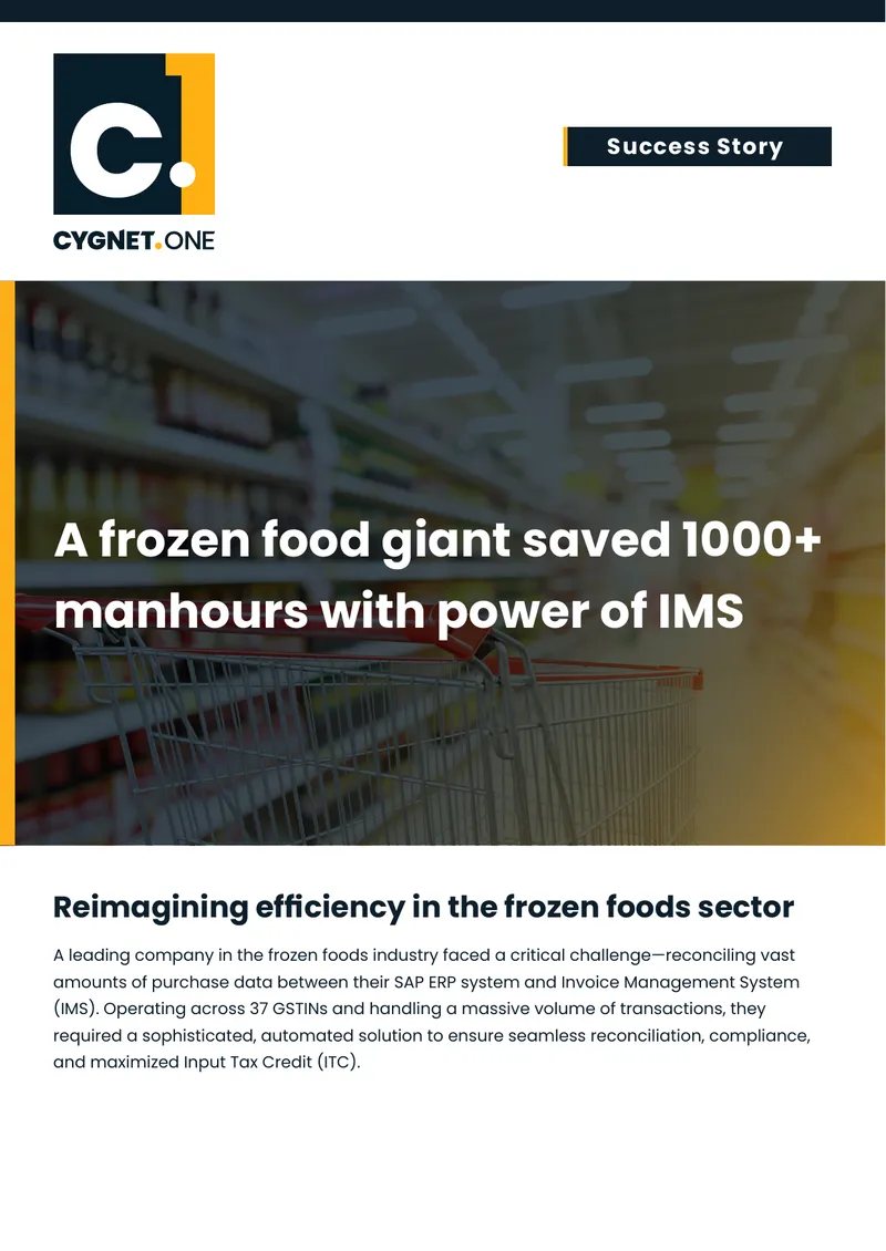 Efficiency Improvement in Frozen Food Sector