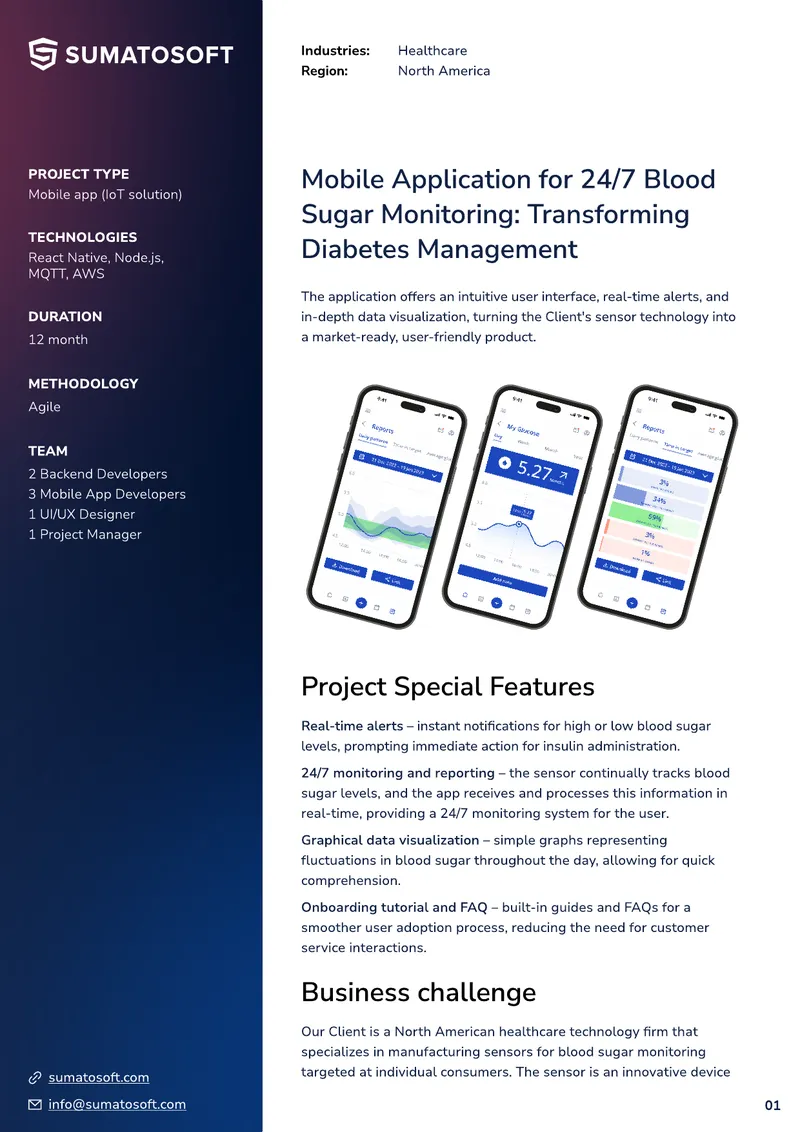 Mobile Application for Blood Sugar Monitoring