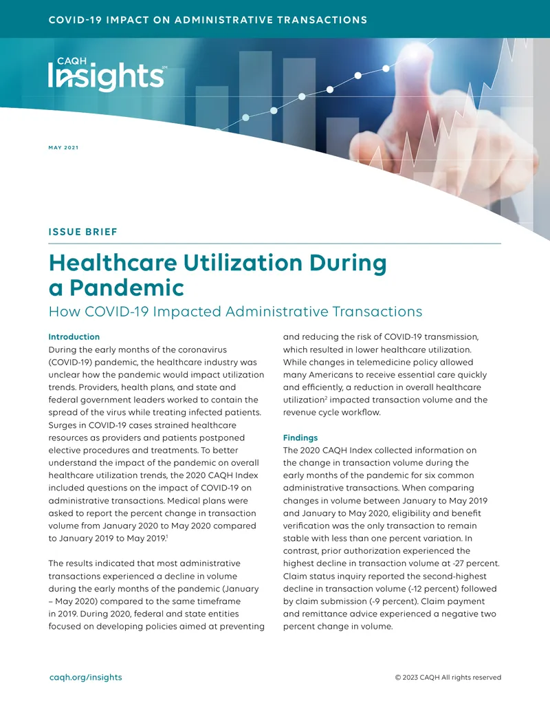 COVID-19 Impact on Administrative Transactions