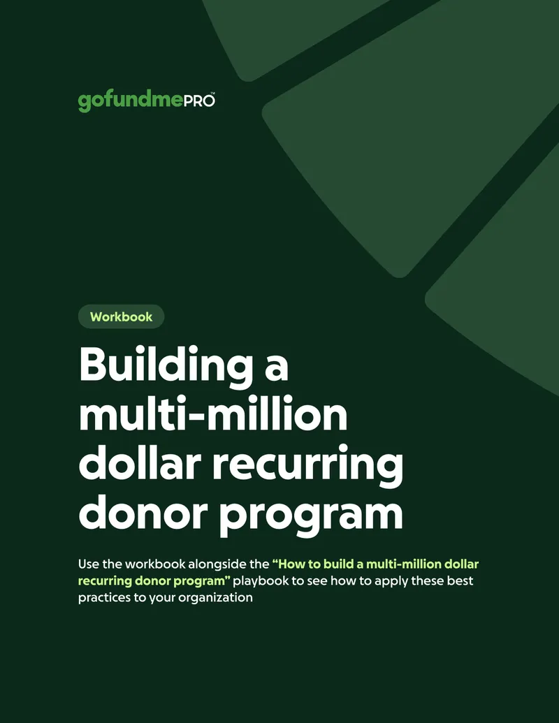 Workbook for Building a Recurring Donor Program