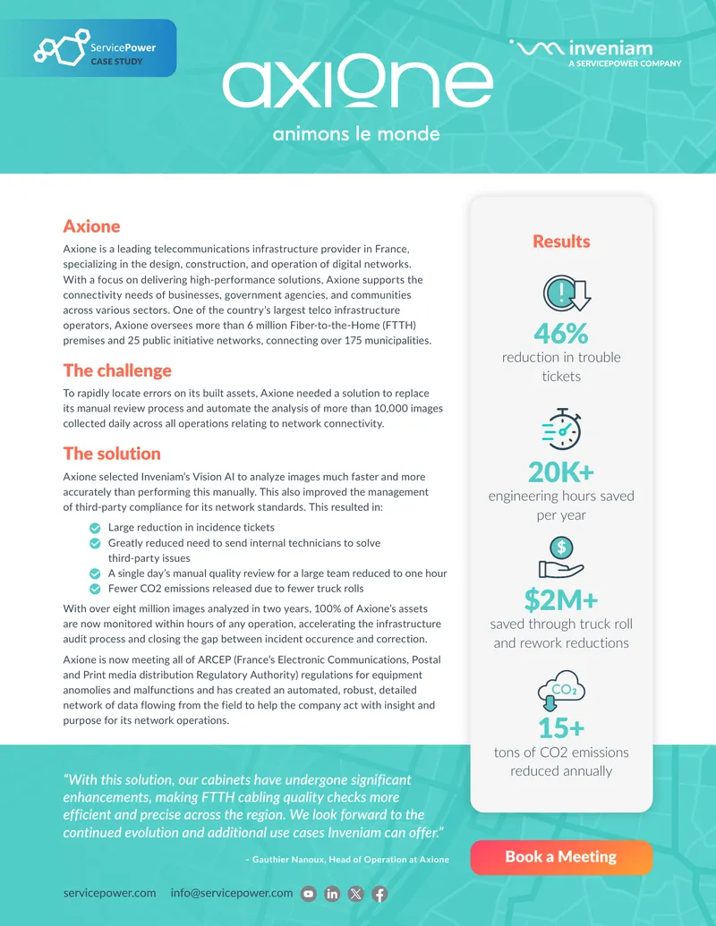 Axione Telecommunications Infrastructure Automation Case Study