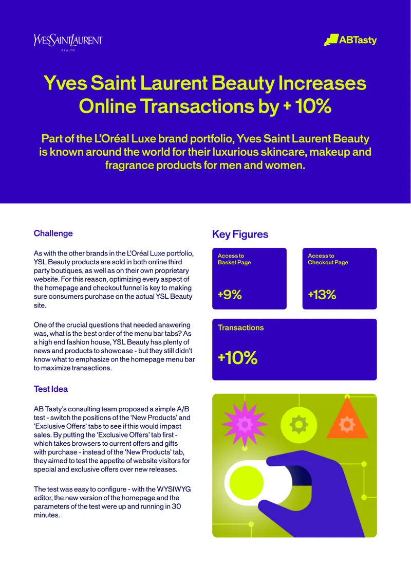 Yves Saint Laurent Beauty Online Sales Optimization Case Study