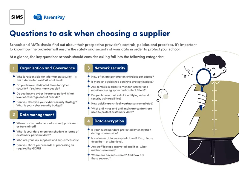 Supplier Selection Questions for Data Security