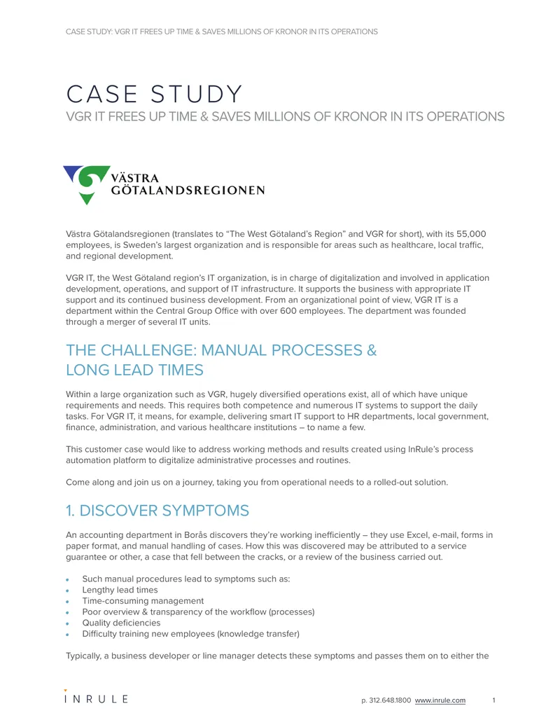 VGR IT Process Automation Case Study