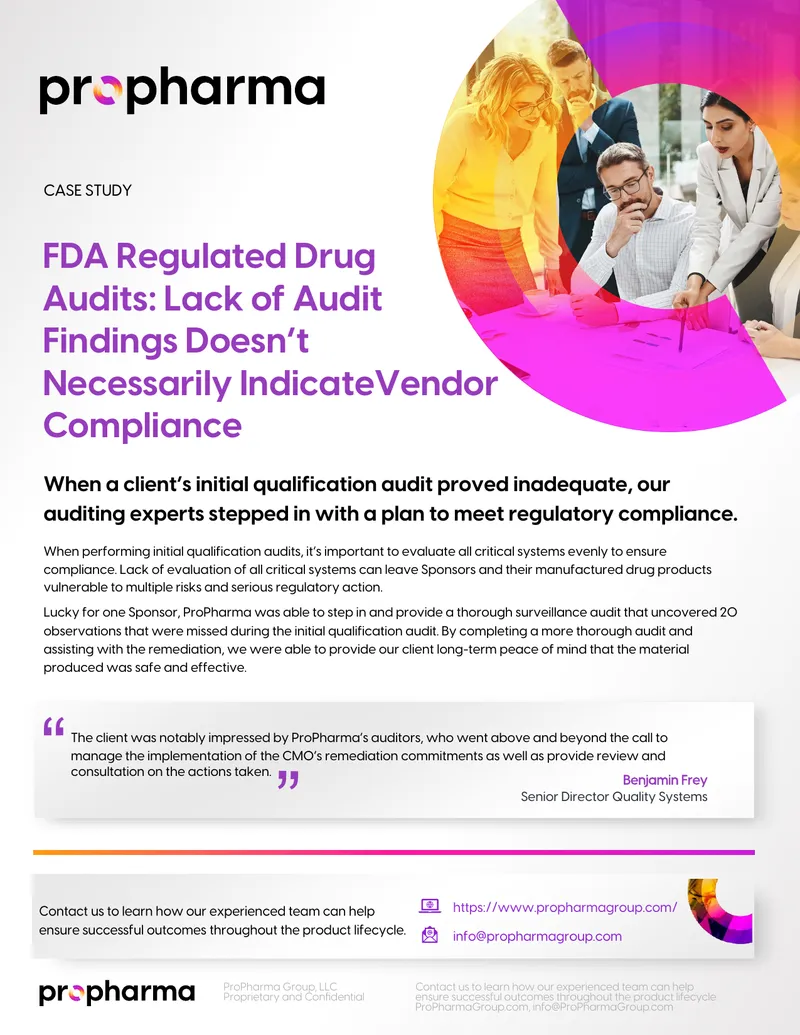 Regulatory Compliance Audit Case Study