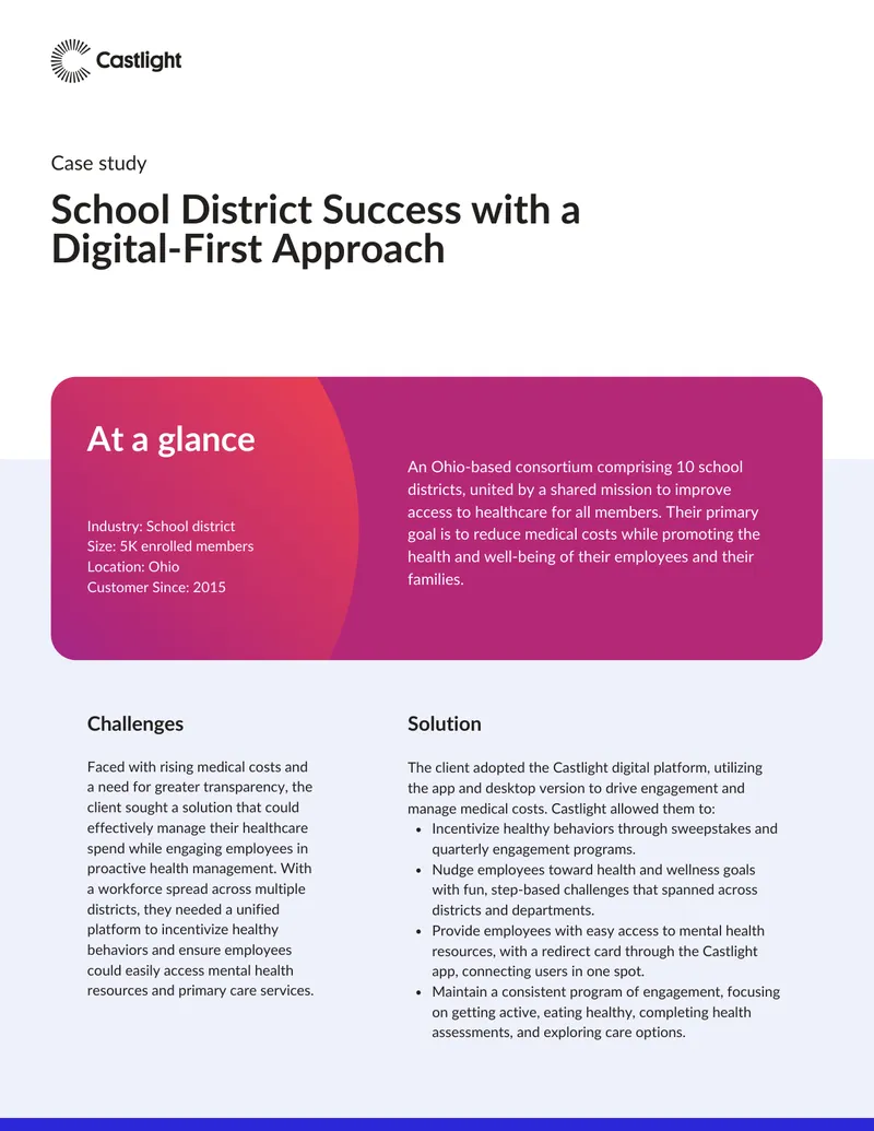 School District Healthcare Management Case Study