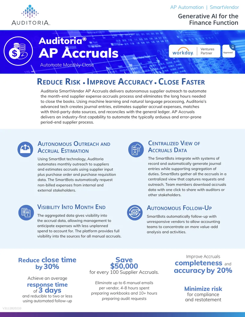 Automated Accounts Payable Accruals Process