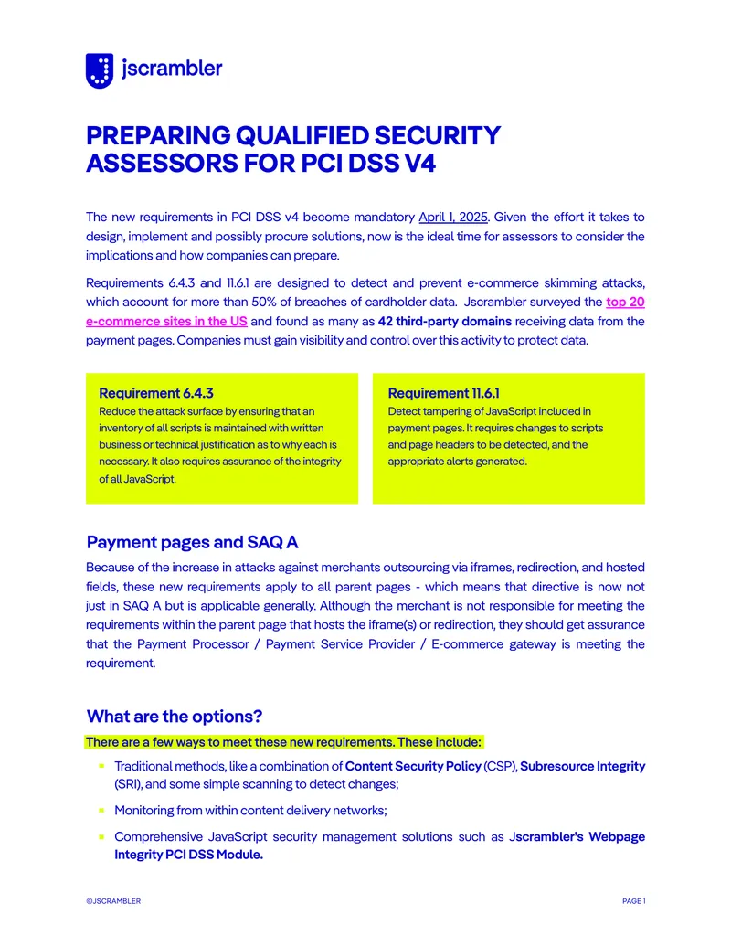 Preparing Qualified Security Assessors for PCI DSS V4