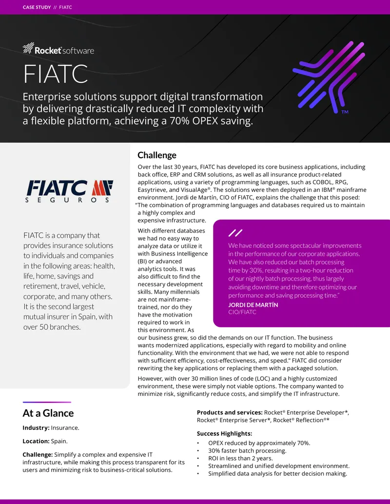 FIATC IT Infrastructure Modernization Case Study preview page 1