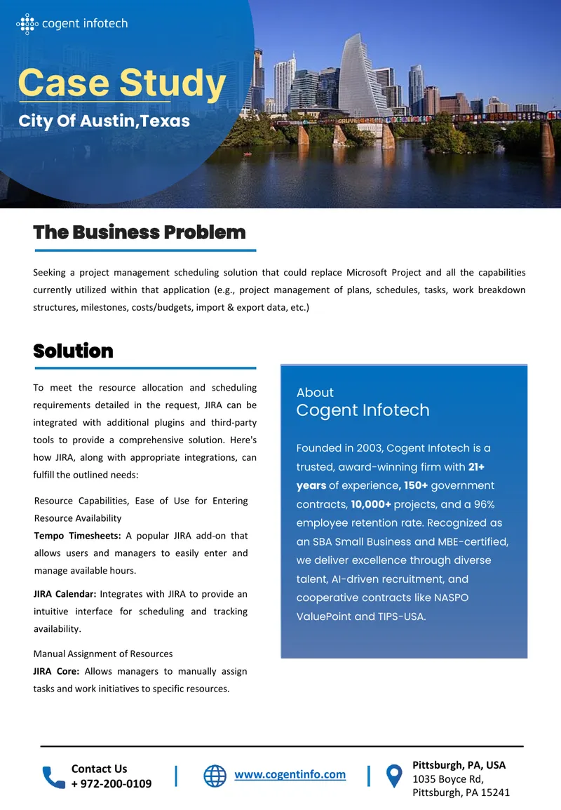 Project Management Scheduling Solution Case Study