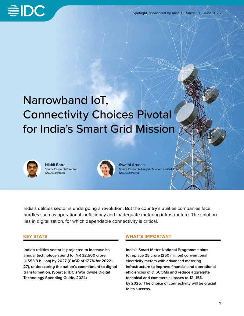 Narrowband IoT Connectivity for India's Smart Grid