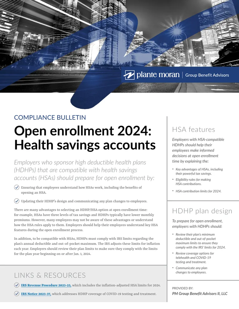 Open Enrollment 2024 Health Savings Accounts Guide