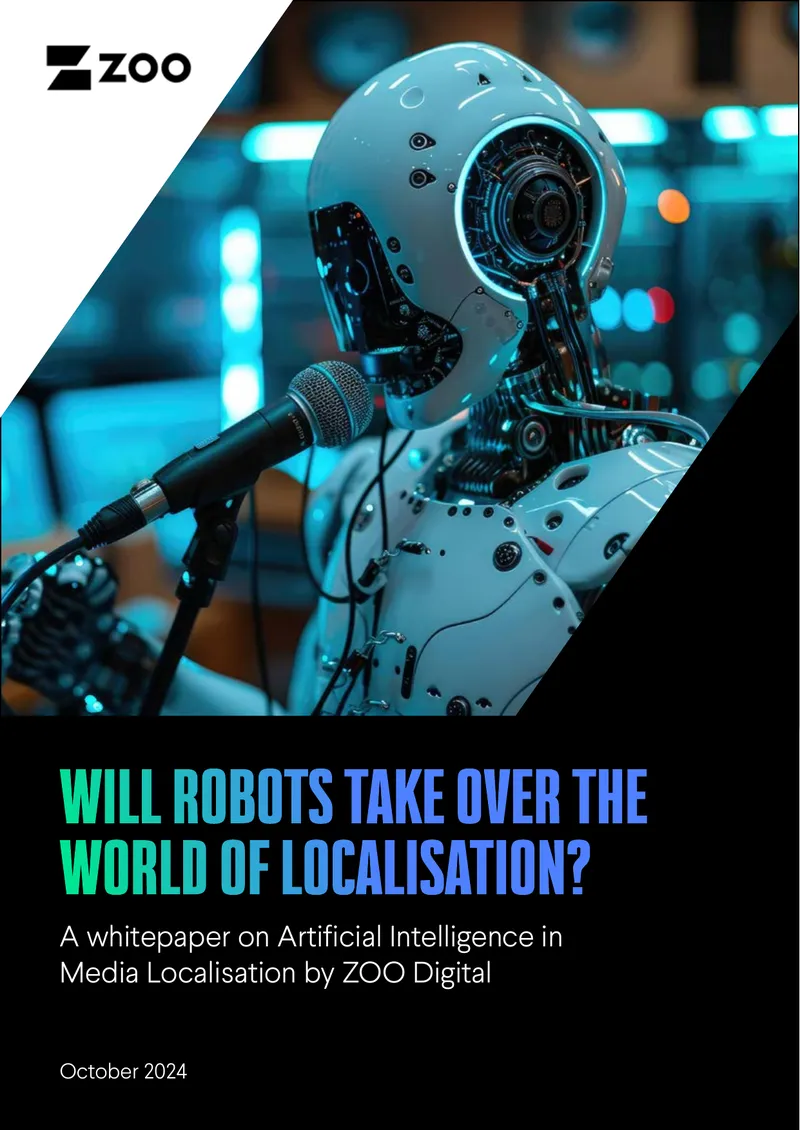 Artificial Intelligence in Media Localisation Whitepaper