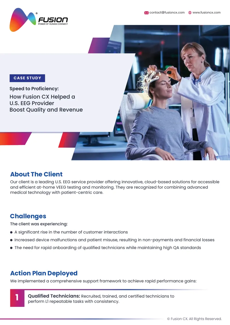 Case Study on Speed to Proficiency in EEG Services