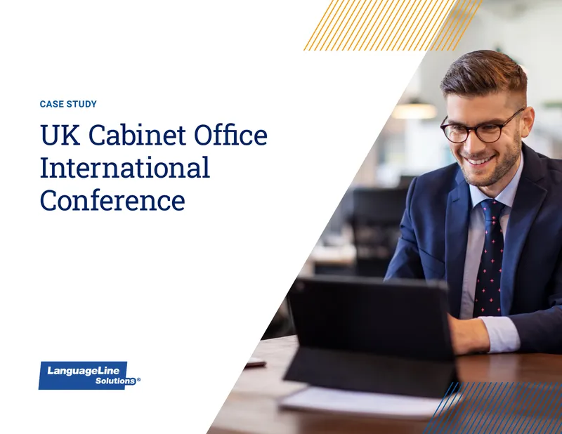 Language Services Support for UK Cabinet Office Event