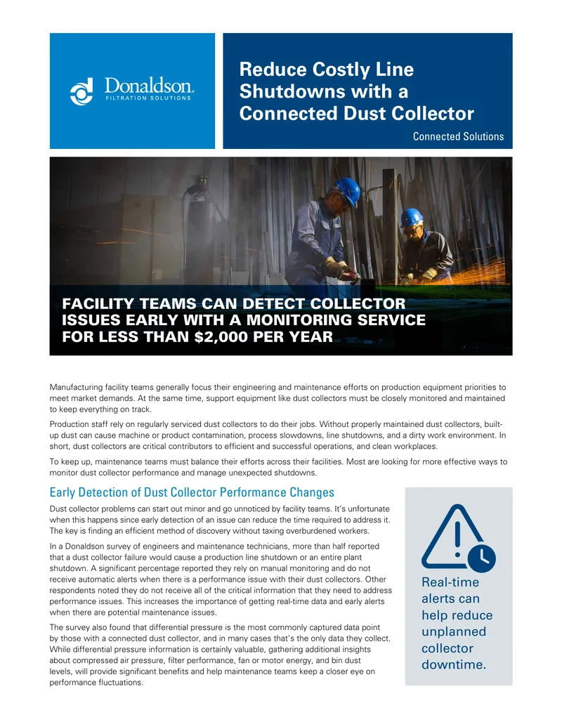 Managing Dust Collector Performance in Manufacturing