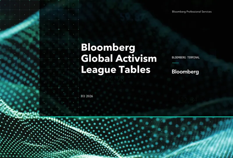 Bloomberg Global Activism Advisory League Tables H1 2026