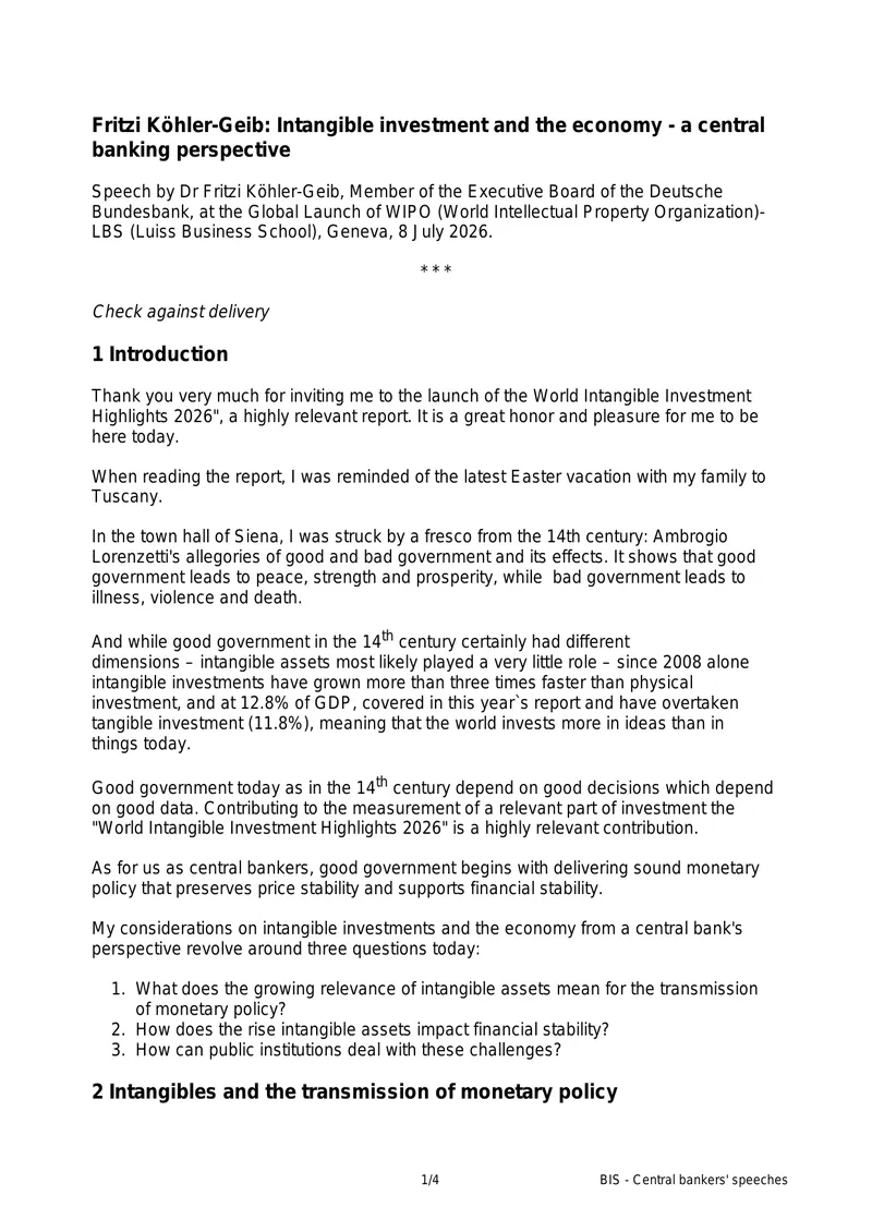 Intangible Investment and Economic Implications