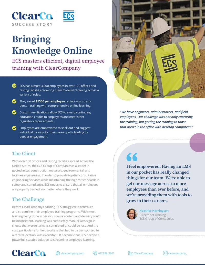 ECS Group Employee Training Transformation