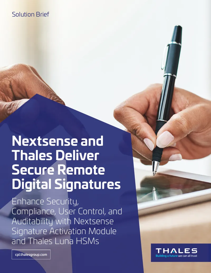 Nextsense and Thales Secure Remote Digital Signatures